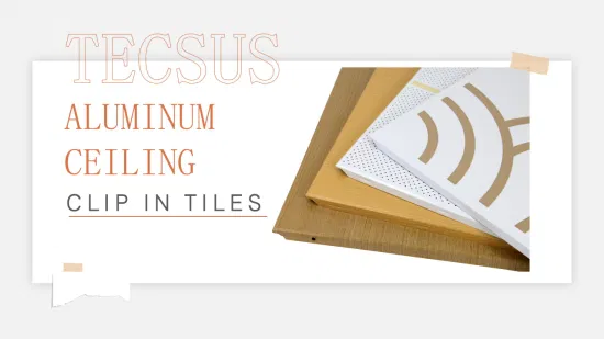 Precio de fábrica Techo de aluminio insonorizado para decoración de oficinas con CE (TECSUS