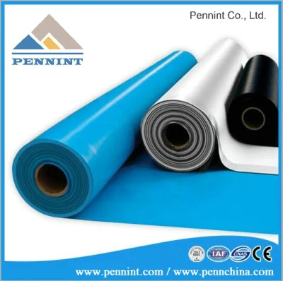 Material para techos de alta calidad, membrana impermeabilizante de PVC de plástico de cloruro de polivinilo para obras de túneles